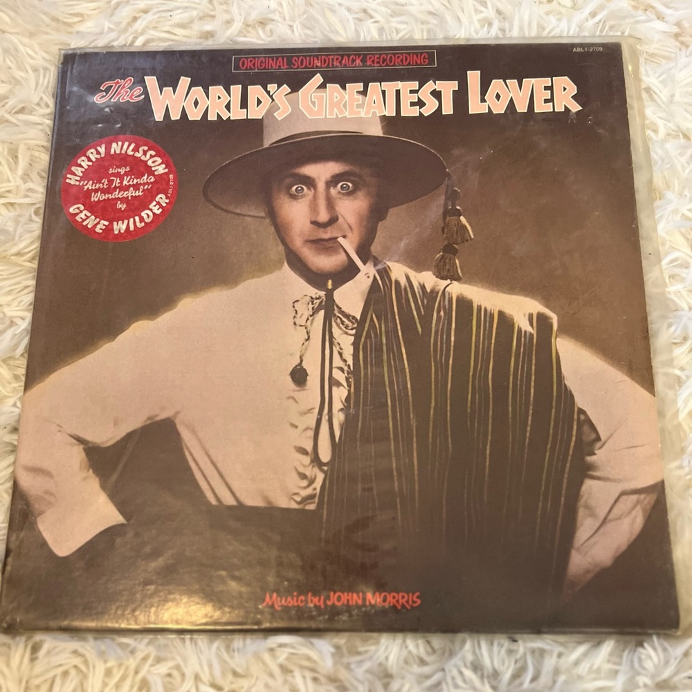 The World's Greatest Lover Soundtrack Vinyl LP Music By John Morris / Various